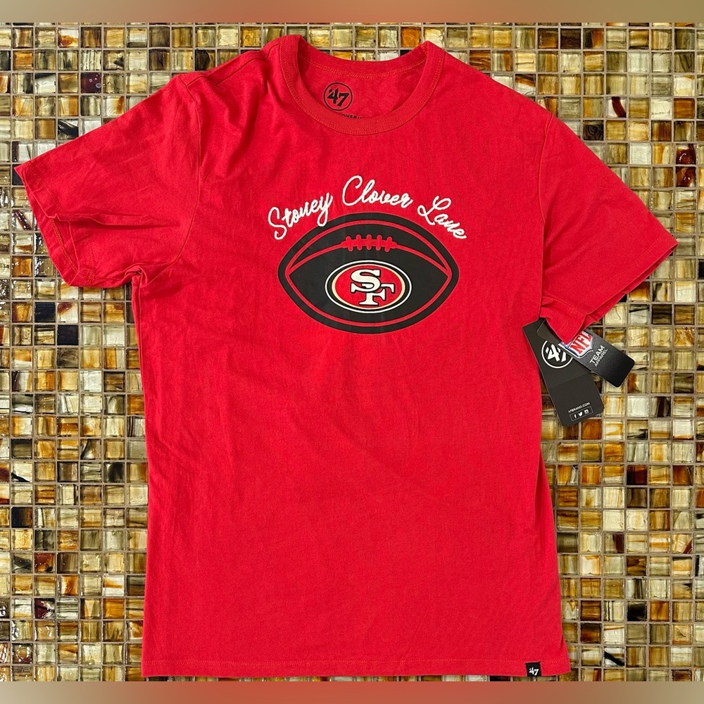 Women’s San Francisco 49ers Stoney Clover Lane x ‘47 SS T-Shirt~Large~NWT~$50